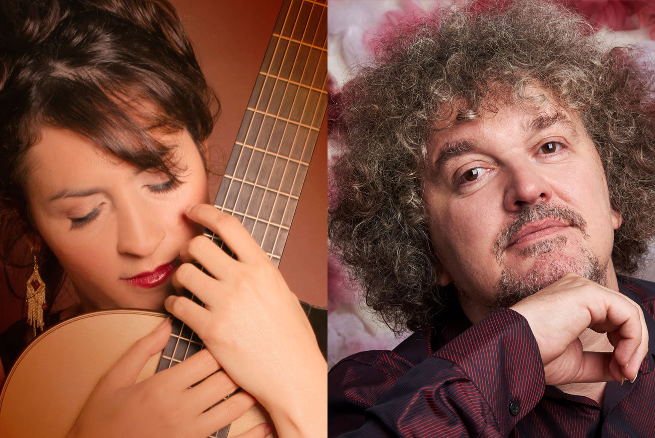 Konzert beim Gitarren-Festival Iserlohn 2024 : Links: Iliana Matos, Kuba | Rechts: Zoran Dukic, Kroatien