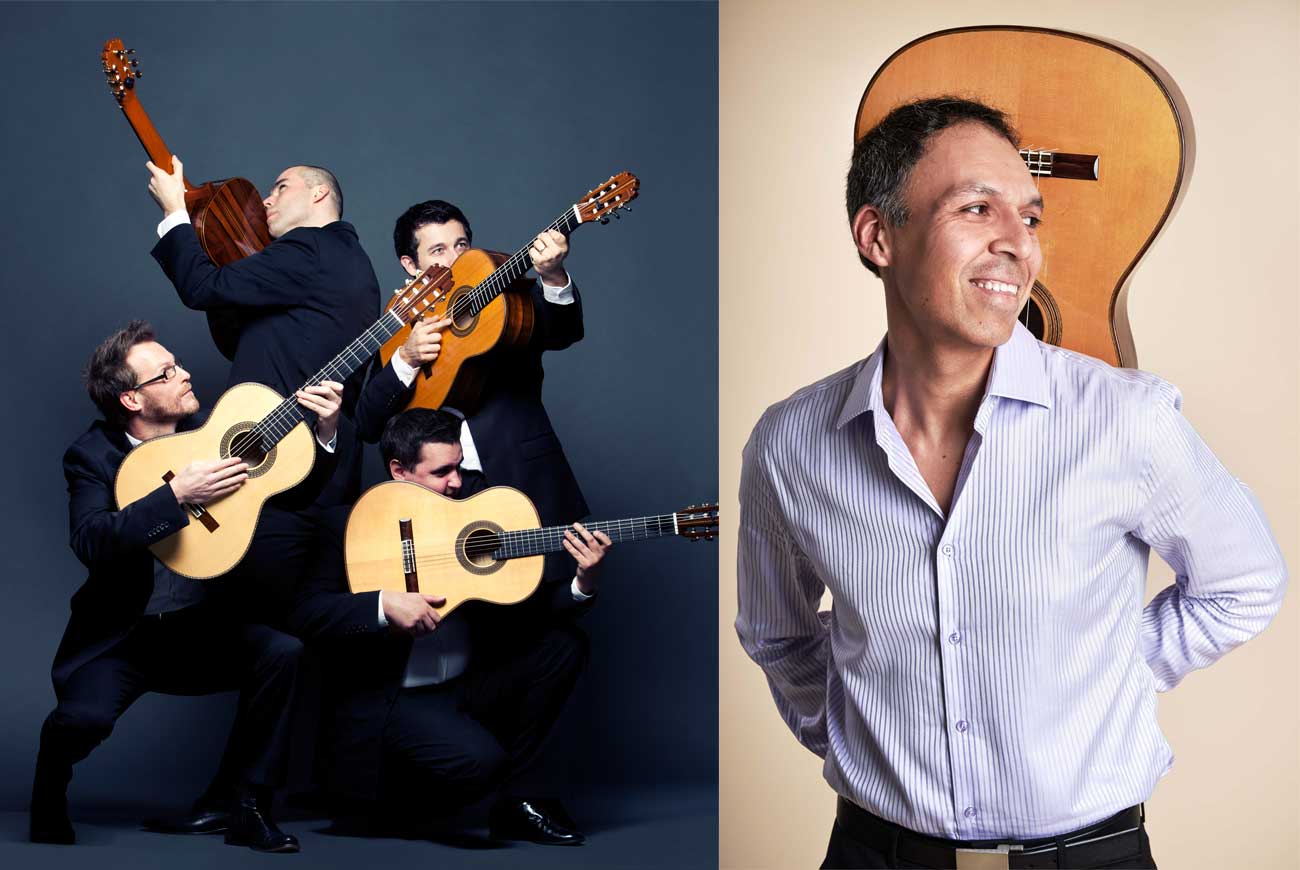 Concert during Guitar Festival Iserlohn 2026 : Left: Baltic Quartet | Center: Jorge Caballero